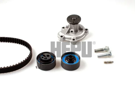 Комплект ГРМ + помпа Opel Astra H/Corsa D 1.7CDTI 06- (131x25) HEPU PK03260