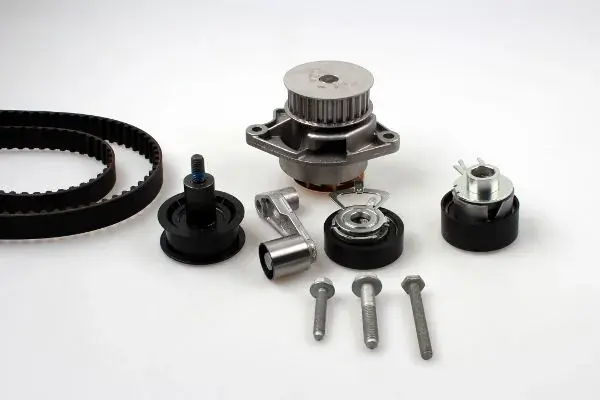 Комплект ГРМ + помпа VW Golf/Bora/Seat 1.4 V16 97-06(130x20/58x17) HEPU PK05571 (фото 1)