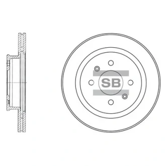 Диск гальмівний HYUNDAI CLICK 1.3 02 - (14) передн. (вир-во SANGSIN) Hi-Q (SANGSIN) SD1021