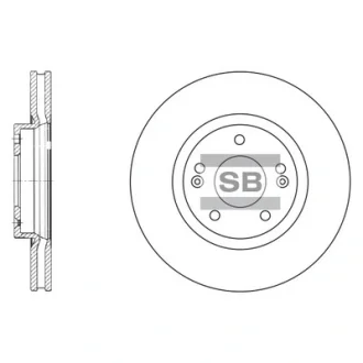 Диск гальмівний HYUNDAI NEW SANTAFE 07-10 передн. (вир-во SANGSIN) Hi-Q (SANGSIN) SD1055
