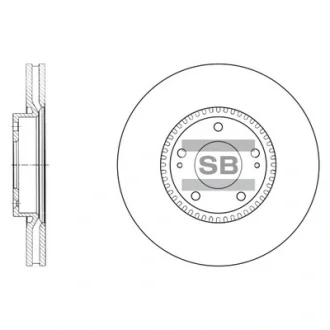 Диск гальмівний HYUNDAI ix35 - 2.0, 2.4 передн. (вир-во SANGSIN) Hi-Q (SANGSIN) SD1069