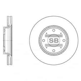 Диск гальмівний KIA CERATO(15) передн. (вир-во SANGSIN) Hi-Q (SANGSIN) SD2029