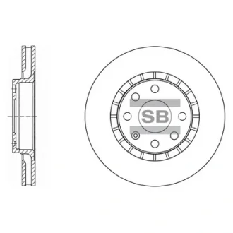 Диск гальмівний DAEWOO ESPERO LANOS(DOHC) R14 передн. (вир-во SANGSIN) Hi-Q (SANGSIN) SD3003