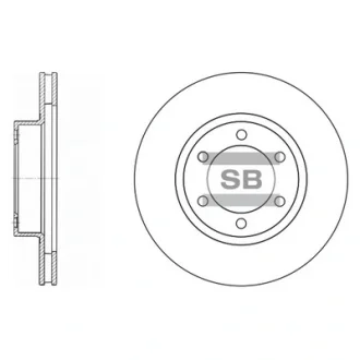 Диск гальмівний TOYOTA PRADO передн. (вир-во SANGSIN) Hi-Q (SANGSIN) SD4004