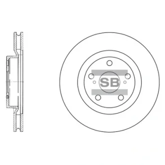 Диск гальмівний TOYOTA CAMRI SALOON - 2.4, 3.5 RAV 4 III передн. (вир-во SANGSIN) Hi-Q (SANGSIN) SD4021