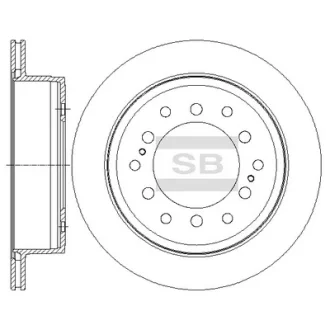 Диск гальмівний TOYOTA LAND CRUISER 2.4 задн. (вир-во SANGSIN) Hi-Q (SANGSIN) SD4027