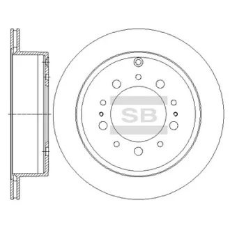 Диск гальмівний TOYOTA LEXUS LX570 (URJ201), LAND CRUISER 08- задн. (вир-во SANGSIN) Hi-Q (SANGSIN) SD4032