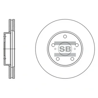 Диск гальмівний TOYOTA AURIS передн. (вир-во SANGSIN) Hi-Q (SANGSIN) SD4078