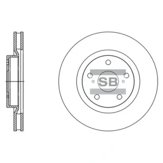Диск гальмівний TOYOTA CAMRY SALOON передн. (вир-во SANGSIN) Hi-Q (SANGSIN) SD4082