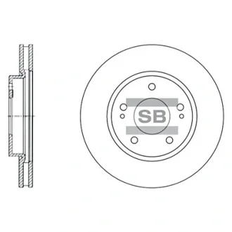 Диск гальмівний MITSUBISHI LANCER Saloon передн. (вир-во SANGSIN) Hi-Q (SANGSIN) SD4308