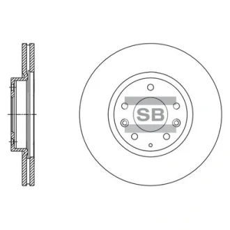 Диск гальмівний MAZDA 6 передн. (вир-во SANGSIN) Hi-Q (SANGSIN) SD4417