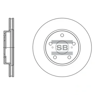 Диск гальмівний TOYOTA COROLLA передн. (вир-во SANGSIN) Hi-Q (SANGSIN) SD4604