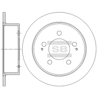 Диск гальмівний SSANGYONG KYRON (05/05-) задн. (вир-во SANGSIN) Hi-Q (SANGSIN) SD5201
