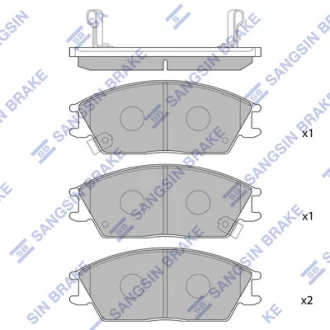 Колодка гальм. диск. HYUNDAI ACCENT передн. (вир-во SANGSIN) Hi-Q (SANGSIN) SP1047