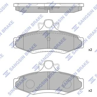 Колодка гальм. диск. DAEWOO LEGANZA, NUBIRA -03 задн. (вир-во SANGSIN) Hi-Q (SANGSIN) SP1114