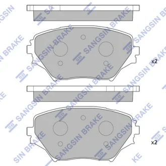 Колодка гальм. диск. TOYOTA RAV4 1.8I 16V 01.02 - передн. (вир-во SANGSIN) Hi-Q (SANGSIN) SP1233