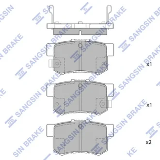 Колодка гальм. диск. HONDA ACCORD задн. (вир-во SANGSIN) Hi-Q (SANGSIN) SP1368