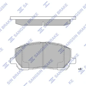 Колодка гальм. диск. LEXUS RX 300 V6, 2WD 00 - 01 передн. (вир-во SANGSIN) Hi-Q (SANGSIN) SP1384