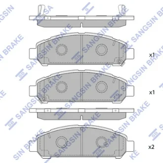 Колодка гальм. диск. TOYOTA VENZA 09-11 передн. (вир-во SANGSIN) Hi-Q (SANGSIN) SP1454