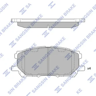 Колодка гальм. диск. LEXUS RX 400, 450 06 - передн. (вир-во SANGSIN) Hi-Q (SANGSIN) SP1456