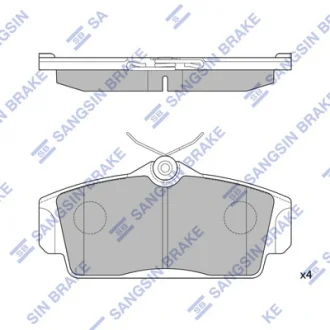 Колодка гальм. диск. NISSAN PRIMERA P11 99-02 передн. (вир-во SANGSIN) Hi-Q (SANGSIN) SP1482