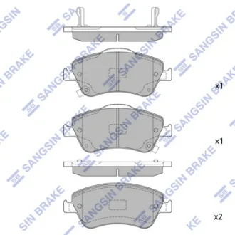 Колодка гальм. диск. TOYOTA TOYOTA AURIS 09 - передн. (вир-во SANGSIN) Hi-Q (SANGSIN) SP1500