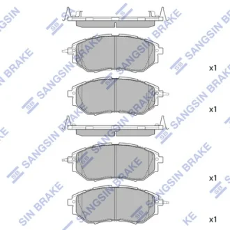 Колодка гальм. диск. SUBARU LEGACY IV передн. (вир-во SANGSIN) Hi-Q (SANGSIN) SP1534