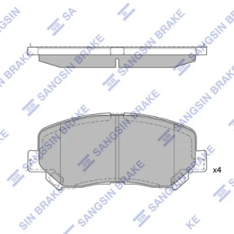 Колодка гальм. диск. MAZDA CX-5 2.0 2.2D 2011 - передн. (вир-во SANGSIN) Hi-Q (SANGSIN) SP1671