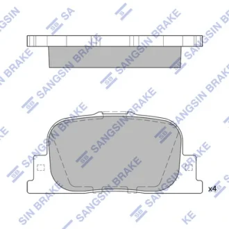 Колодка гальм. диск. TOYOTA CAMRY задн. (вир-во SANGSIN) Hi-Q (SANGSIN) SP2042
