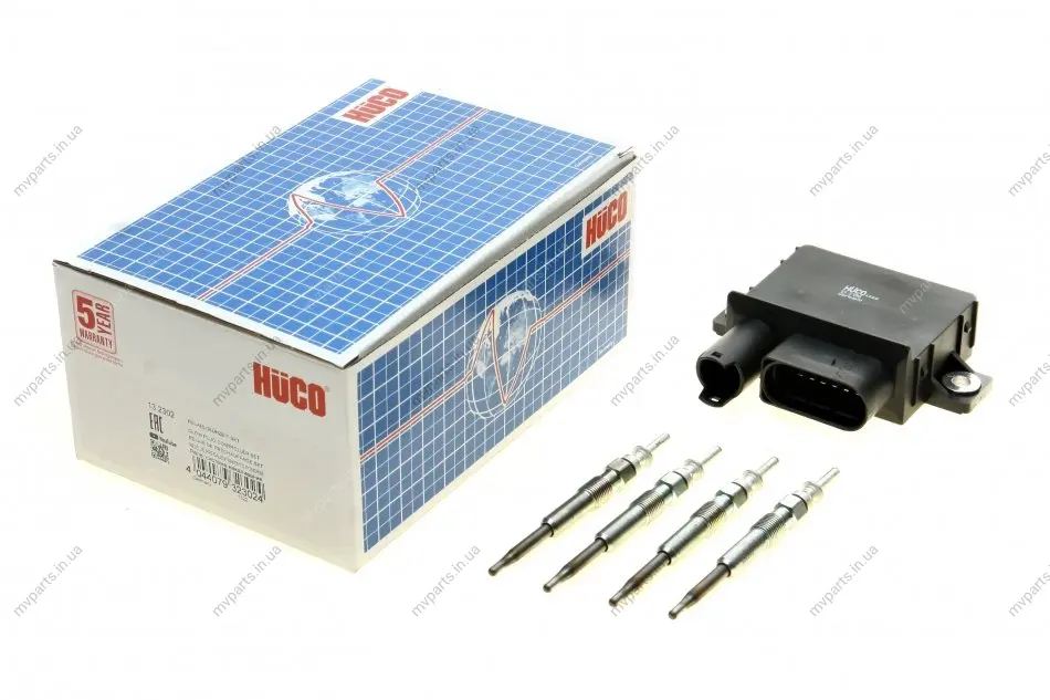 Реле свічок розжарювання BMW 3 (E46)/5 (E60) 2.0d 01-08 (M47) (+ свічки) (HÜCO) HITACHI 132302 (фото 1)