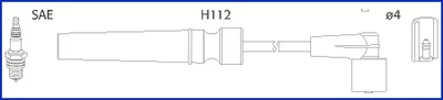 Провід запалювання Chevrolet Aveo/Daewoo Lanos 1.4/1.6 16V 97- (к-кт) (HÜCO) HITACHI 134236
