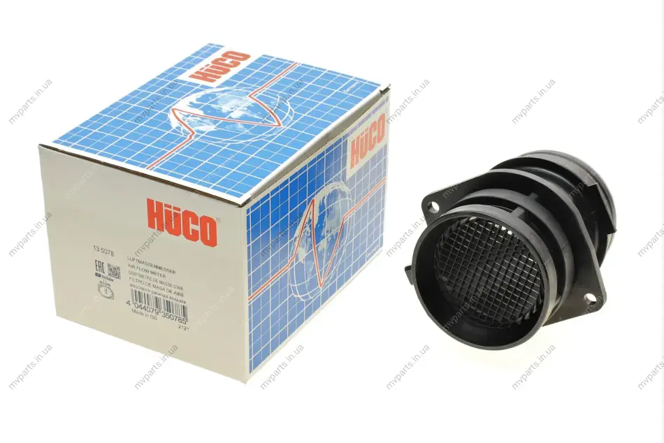Витратомір повітря Audi A3/Q7/Skoda Octavia/VW Golf V/Passat 1.8/2.0TSI 05-18 (HÜCO) HITACHI 135078 (фото 1)