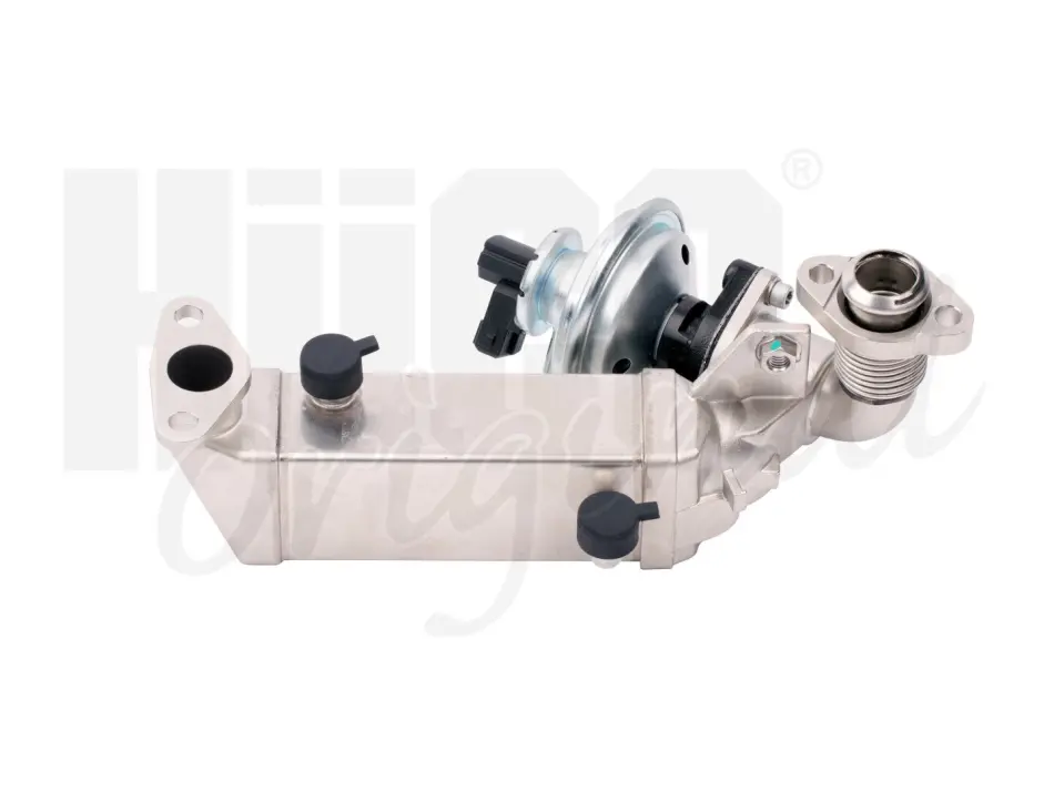Радіатор рециркуляції ВГ з клапаном EGR BMW 3 (E90)/5 (E60) 07-10 N47 D20 (HÜCO) HITACHI 138458 (фото 1)