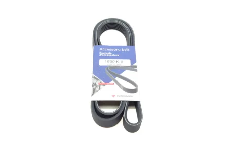 Ремінь генератора Fiat Scudo/Citroen Berlingo/VW Golf IV 1.8/1.9TDI 97- (6PK1660) 1660 K 6 HUTCHINSON 1660-K-6