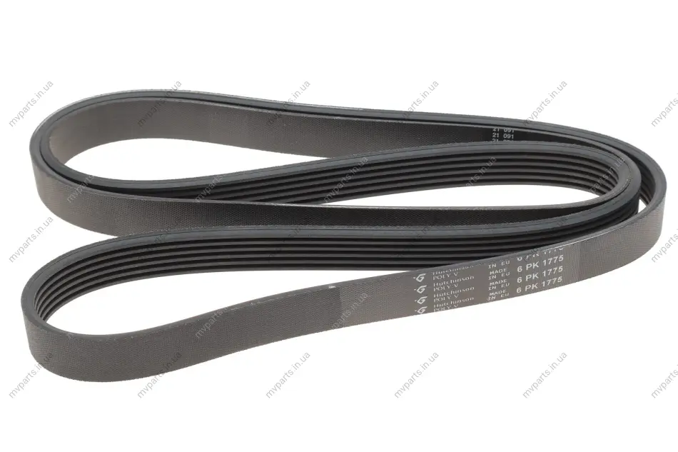 Ремінь генератора MB W202/210 M111/Ford Transit 2.301-06 (6PK1775) 1775 K 6 HUTCHINSON 1775-K-6 (фото 1)