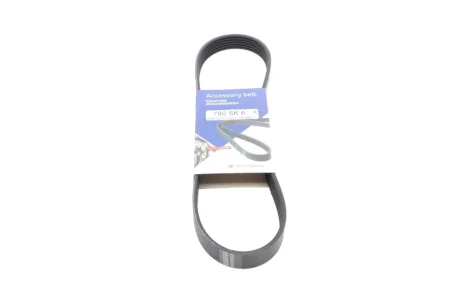 Ремінь генератора Citroen C2/C3 1.4HDi 02-/C4/Peugeot 206 CC/207/307 1.6HDi 03-15 (6PK780) 780 SK 6 HUTCHINSON 780-SK-6