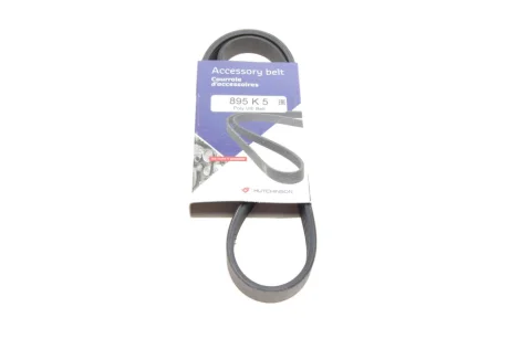 Ремінь генератора Ford Focus 2.5 ST 05-12/Mitsubishi Lancer 1.5/1.6 08- (5PK895) 895 K 5 HUTCHINSON 895-K-5