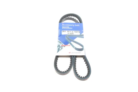 Ремінь генератора VW T4 1.9/2.4D/2.5 79-92 (10x1075) AV 10 LA 1075 HUTCHINSON AV-10-LA-1075