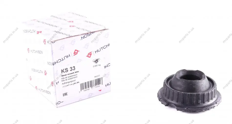 Подушка амортизатора (переднього) Audi A4/A6 94-01/VW Passat 96-05 KS 33 HUTCHINSON KS-33 (фото 1)