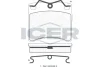 Колодки гальмівні (передні) VW T4 90-03 ICER 140895 (фото 1)
