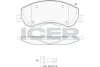 Колодки гальмівні (передні) VW Amarok 10- ICER 141793-204 (фото 1)