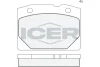 Колодки гальмівні (передні) Lada 2101/2102/2103/2104/2105/2106/2107 70-12 ICER 180155 (фото 1)