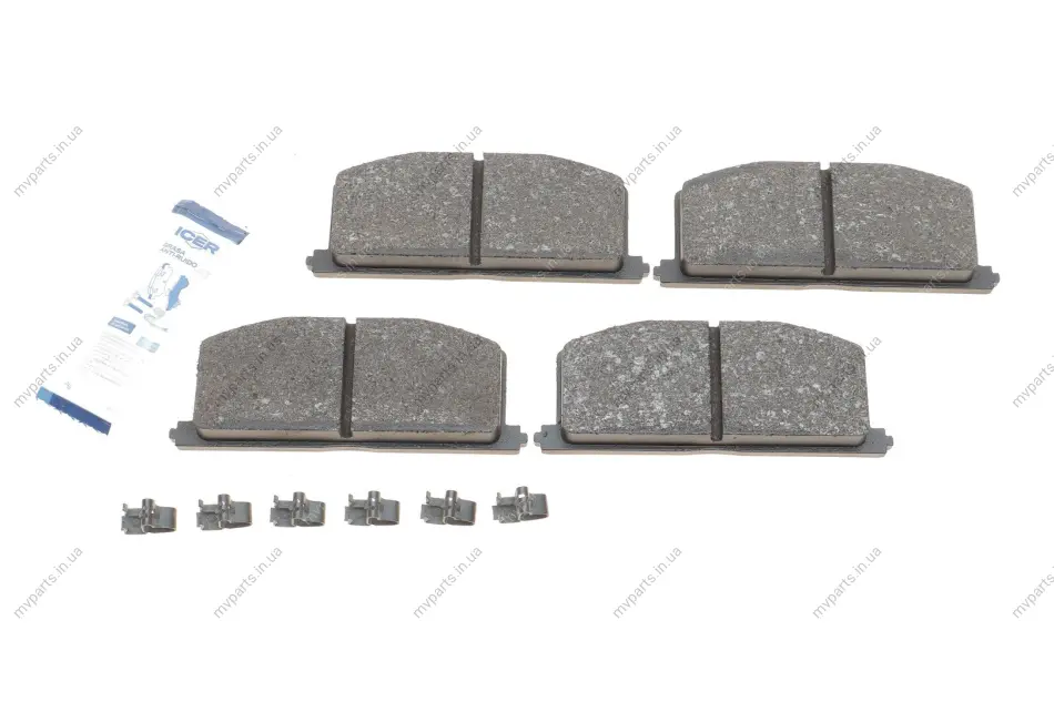 Колодки гальмівні (передні) Toyota Camry 82-91/Carina 82-01/Celica 85-93/Corolla 83-00 ICER 180462 (фото 1)