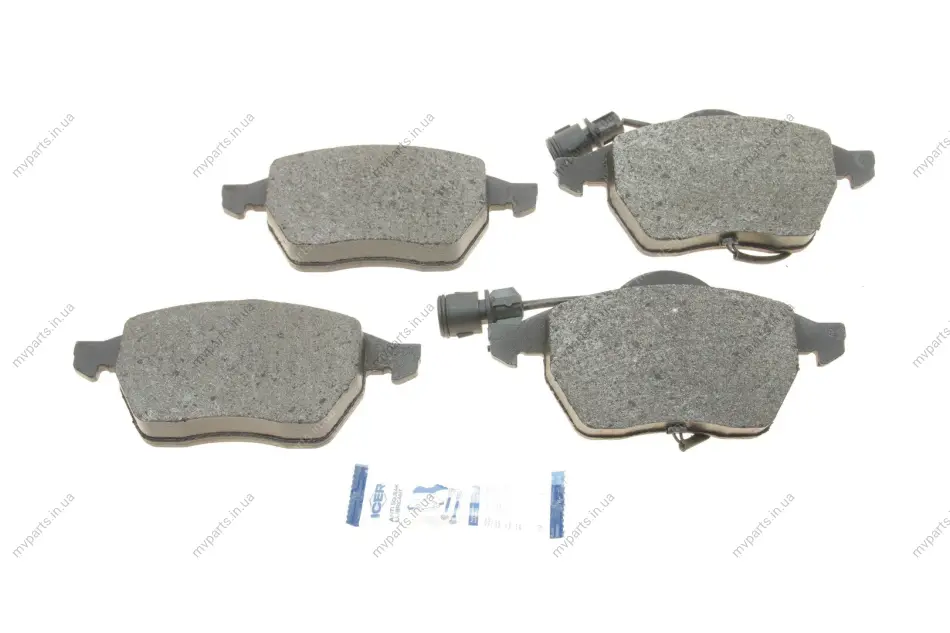 Колодки гальмівні (передні) Audi 100 90-94/Audi A6 94-97 (+датчики) ICER 180808 (фото 1)