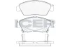 Колодки гальмівні (передні) Honda Civic V/VI/VII 91-05/CRX III 92-98/Jazz 08-14 ICER 180959 (фото 1)