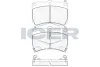 Колодки гальмівні (передні) Kia Rio 00-05/Mazda 323 89-98/121 II 90-96 ICER 180970 (фото 1)