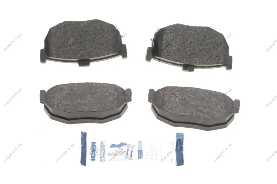 Колодки гальмівні (задні) Hyundai Elantra 00-06/Coupe 96-09/Kia Cerato 04-/Nissan Maxima 88-94 ICER 181144 (фото 1)