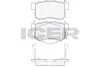 Колодки гальмівні (задні) Honda Accord IV-VII 90-08/Civic VI-VIII 97-/CR-V II 01-07/FR-V 04- ICER 181187 (фото 1)