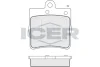 Колодки гальмівні (задні) MB (W202/S202/W203/S203/CL203/C208/C209/S124/W210/R170/R171) 93-11 ICER 181311-396 (фото 1)