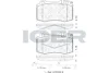 Колодки гальмівні (передні) MB C-class (W203)/E-class (W211)/S-class (W220) 00-09 (+датчики) ICER 181389-203 (фото 1)